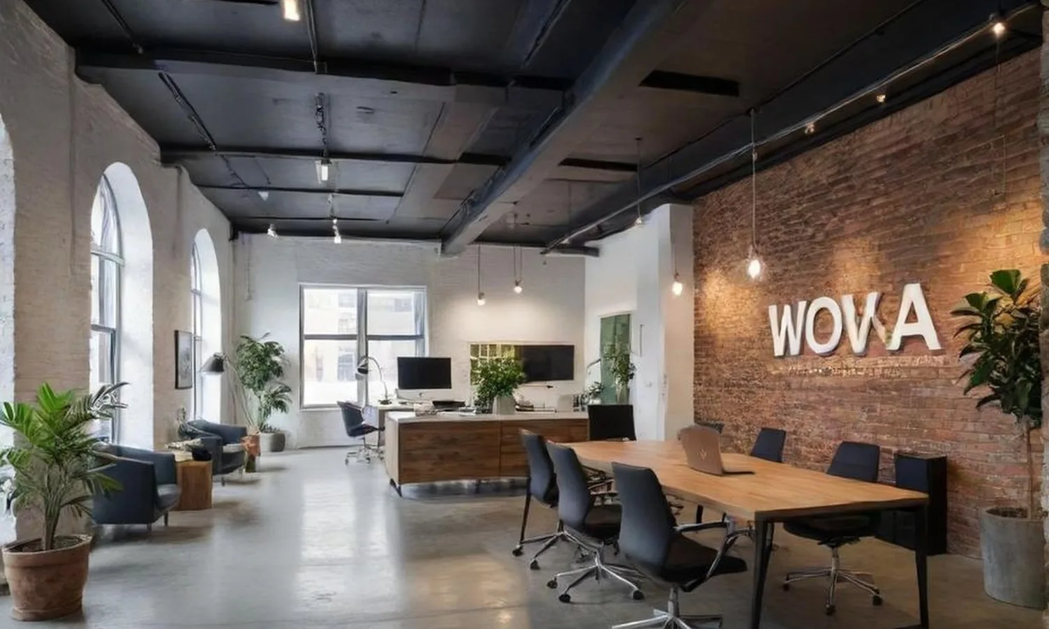 Modern agency workspace with professional team collaboration